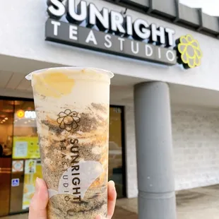 Oreo Brulee Boba Milk