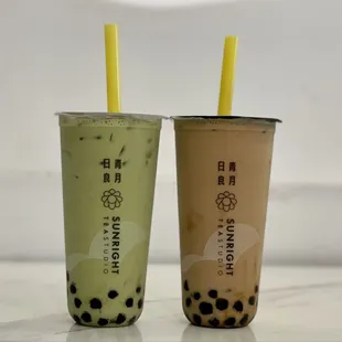 Matcha Milk Tea, Sunright Milk Tea