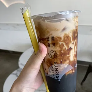 Sunright boba milk tea
