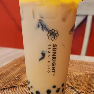 Grass Jelly Boba Milk