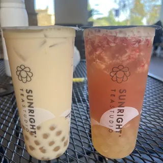 White Peach Oolong Milk Tea
