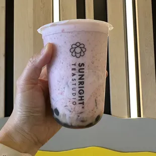 Strawberry Boba Milk
