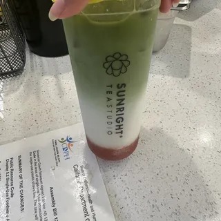 Strawberry Matcha Latte