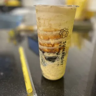 a cup of iced coffee