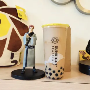 Sunright Boba Milk Tea next to the strongest of the Heian Era