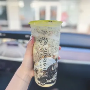 Oreo brûlée boba milk