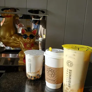 Hot Sunright Boba Milk Tea