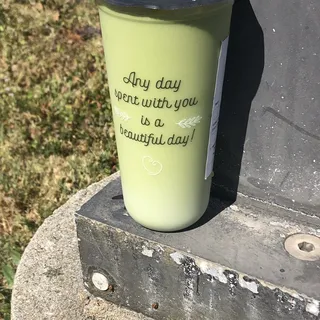 Hot Matcha Milk Tea