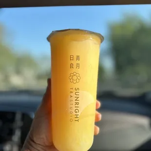 Mango with Yakult drink