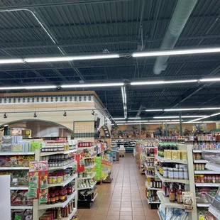aisle with food items