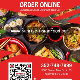 Contactless online order and contactless takeout