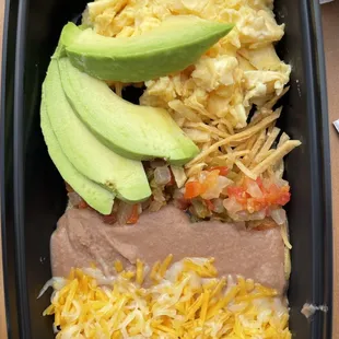 a meal in a plastic container