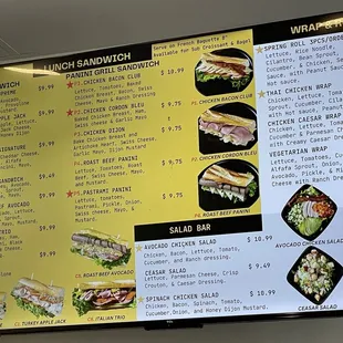 menu, sushi and sashimi