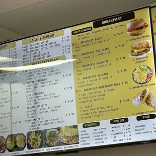 menu, sushi and sashimi