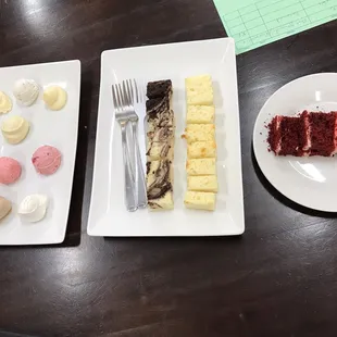 So much fun sampling wedding cake for my daughter!!! Yum!!!