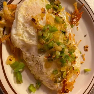 Eggs over easy