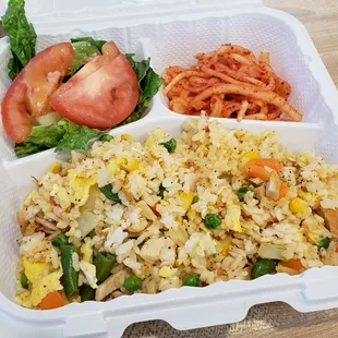 Special- Spicy Chicken Fried Rice (it was delicious)