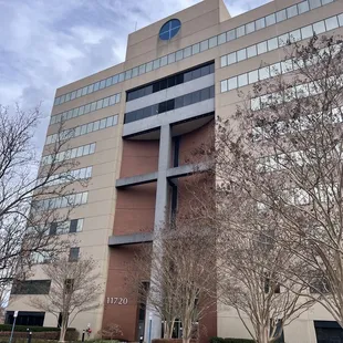 the outside of the building