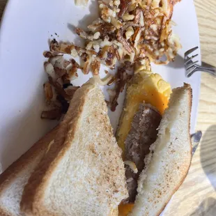 Breakfast Egg Sandwich with sausage