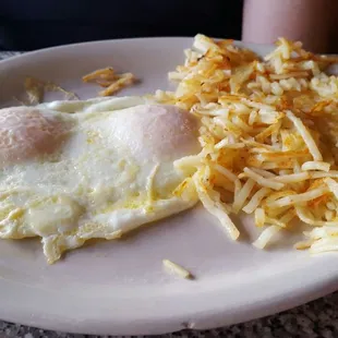Hash browns and eggs!