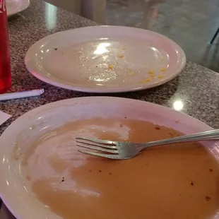 The empty plates speak for themselves.