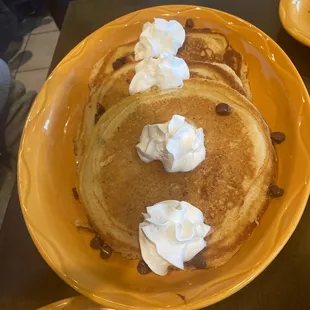 Chocolate chip pancakes