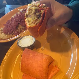 Build your own breakfast burrito