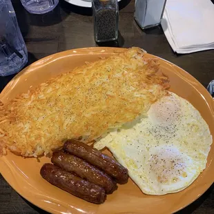 This is the 2 eggs and 1 meat meal! Also came with toast.