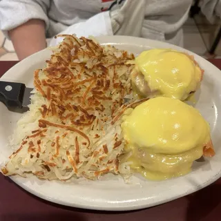 Lox Benedict with Hash Browns