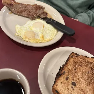 8 oz. New York Steak and Eggs
