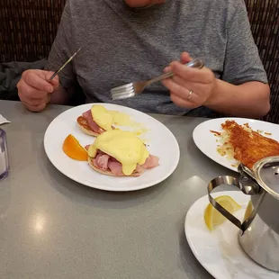 The classic Eggs Benedict. "  Good Eggs Benedict is hard to find and I've found it!"  - The Husband