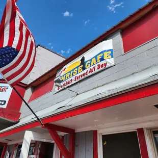 the front of the restaurant