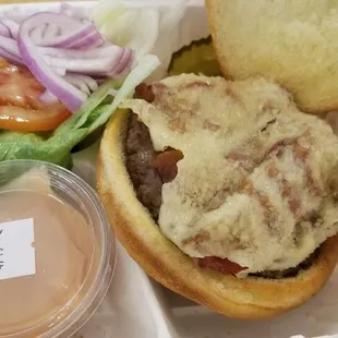 Wagyu bacon cheeseburger