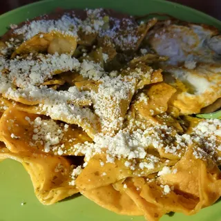 Family Meals Chilaquiles Green Sauce