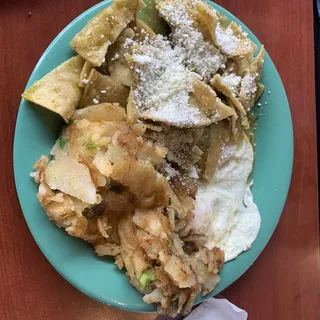 Chilaquiles with Green Sauce