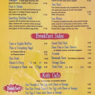 Menu - Breakfast - Healthy