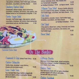 Menu - Lunch - Salads