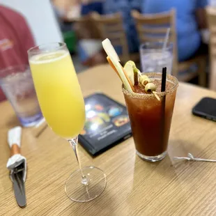 Mimosa and Bloody Mary
