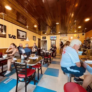 diners sitting at tables