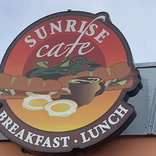 the sign for breakfast lunch