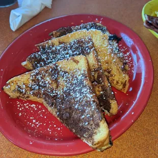 French toast w cinnamon and powdered sugar