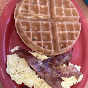 food, waffles
