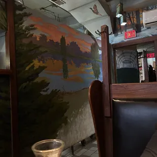 Inside mural And booth