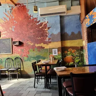 the interior of the restaurant