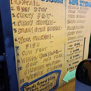 Menu view