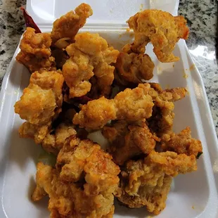 Spicy popcorn chicken!