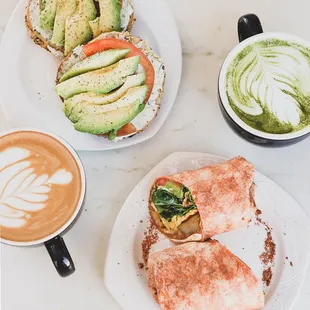 Some of our favorites: The Alien Burrito, Do Gooder bagel, a Latte &amp; Matcha Latte