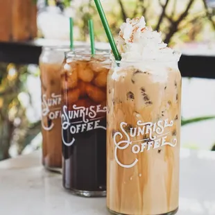 Come try one of our specialty drinks ICED!