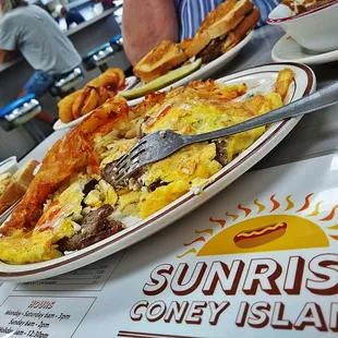 a plate of food on a table