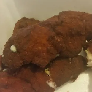 I tried to eat them but they tasted burnt.